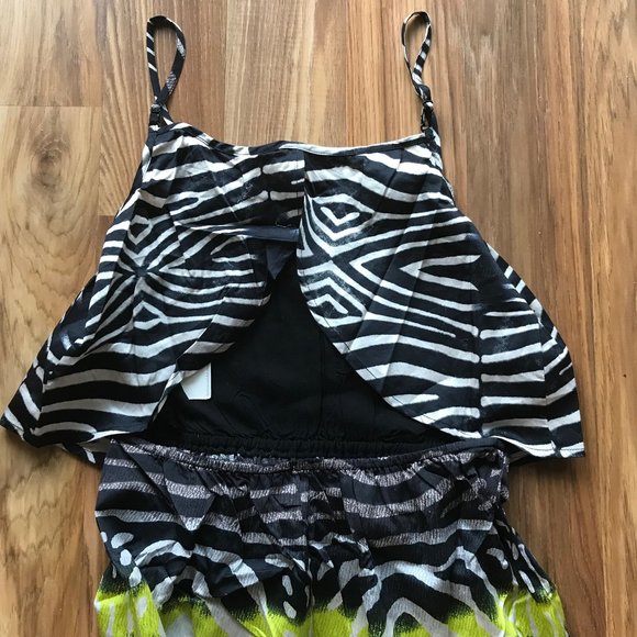 Line & Dot Zebra Print Neon Maxi - Picture 10 of 10